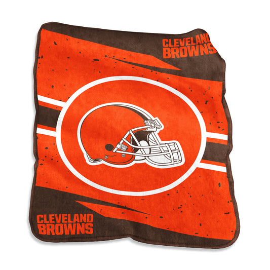 Cleveland Browns 60x80 Circle Raschel Blanket