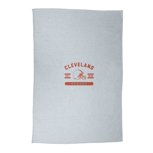 Cleveland Browns Athletic Gray Sublimated Sweatshirt Blanket