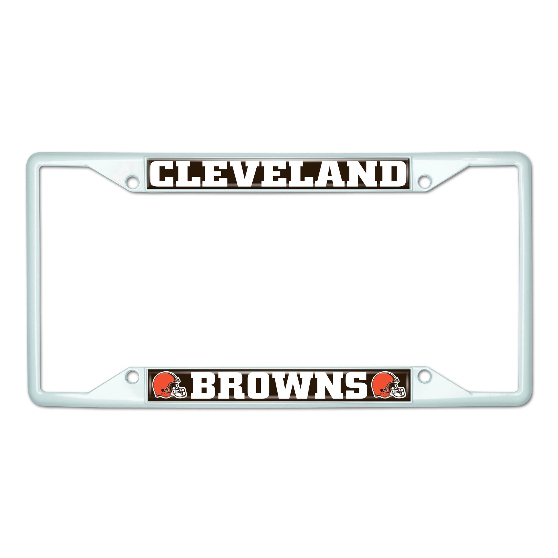 NFL - Cleveland Browns-White License Plate Frame