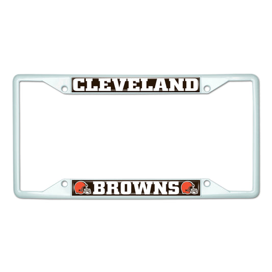 NFL - Cleveland Browns-White License Plate Frame