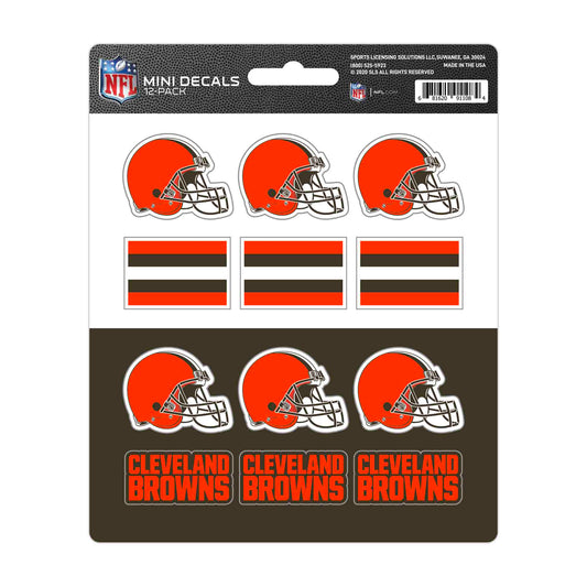 NFL - Cleveland Browns Mini Decal 12-pk