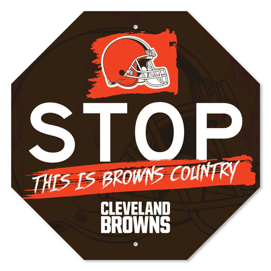 NFL - Cleveland Browns Sign Stop Flat