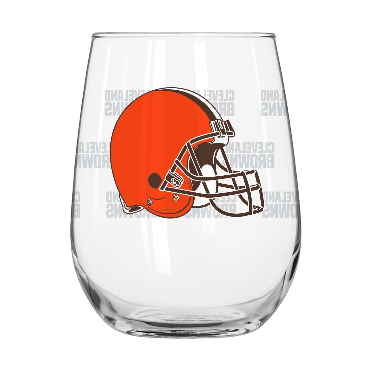 Cleveland Browns 16oz Satin Etch Curved Beverage Glass