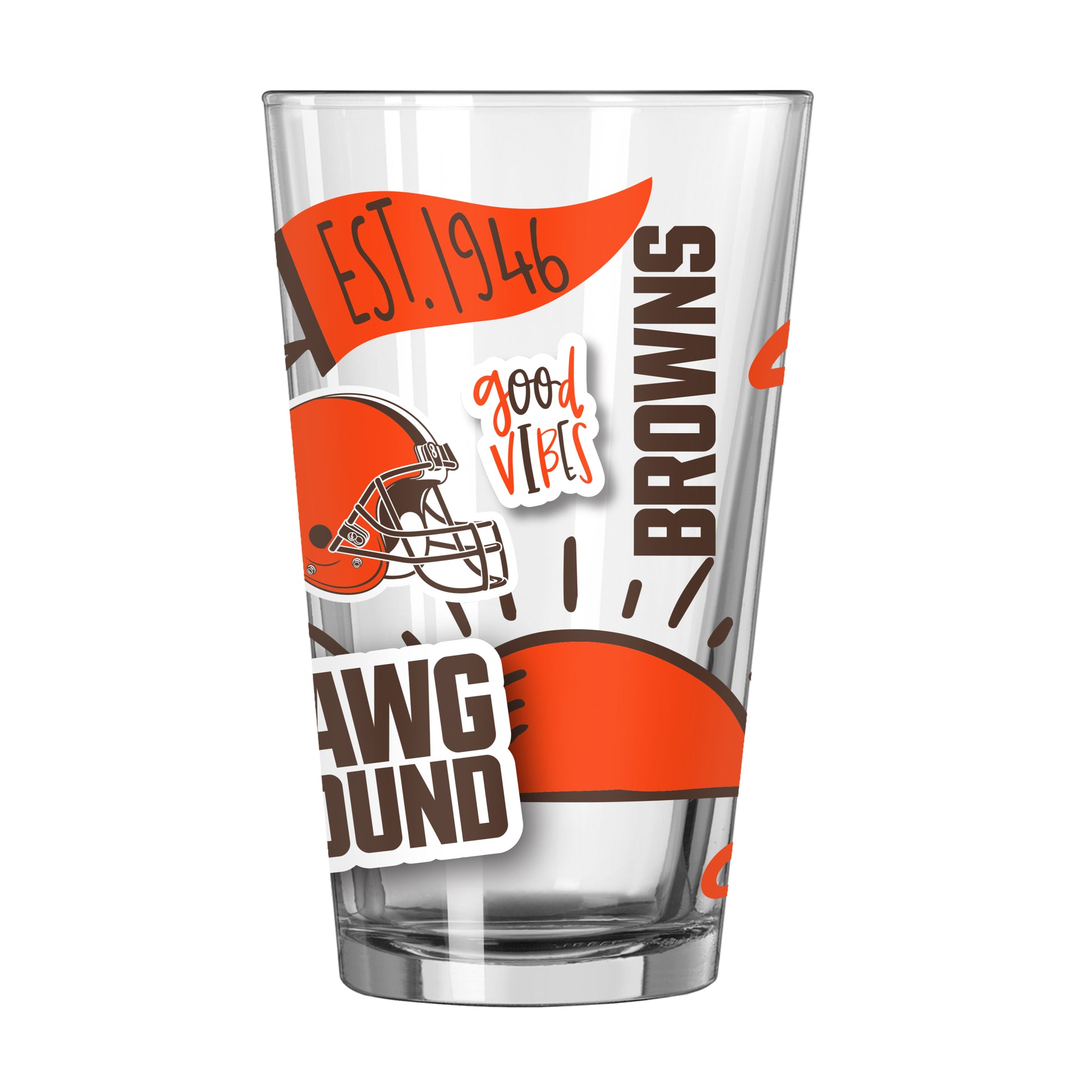 Cleveland Browns 16oz Native Pint Glass