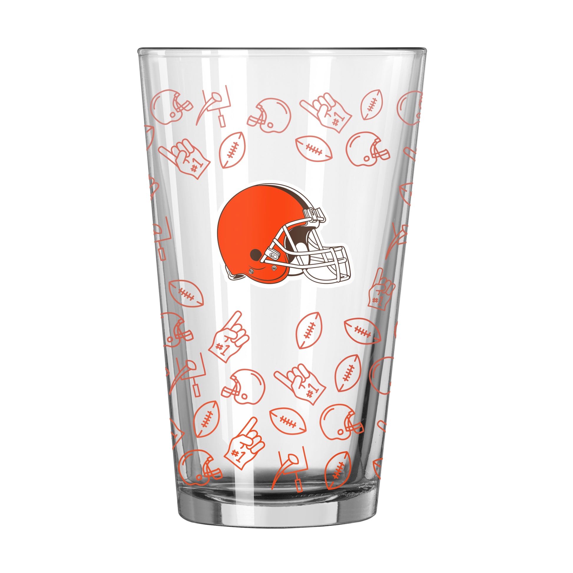 Cleveland Browns 16oz Ombre Playmaker Pint Glass