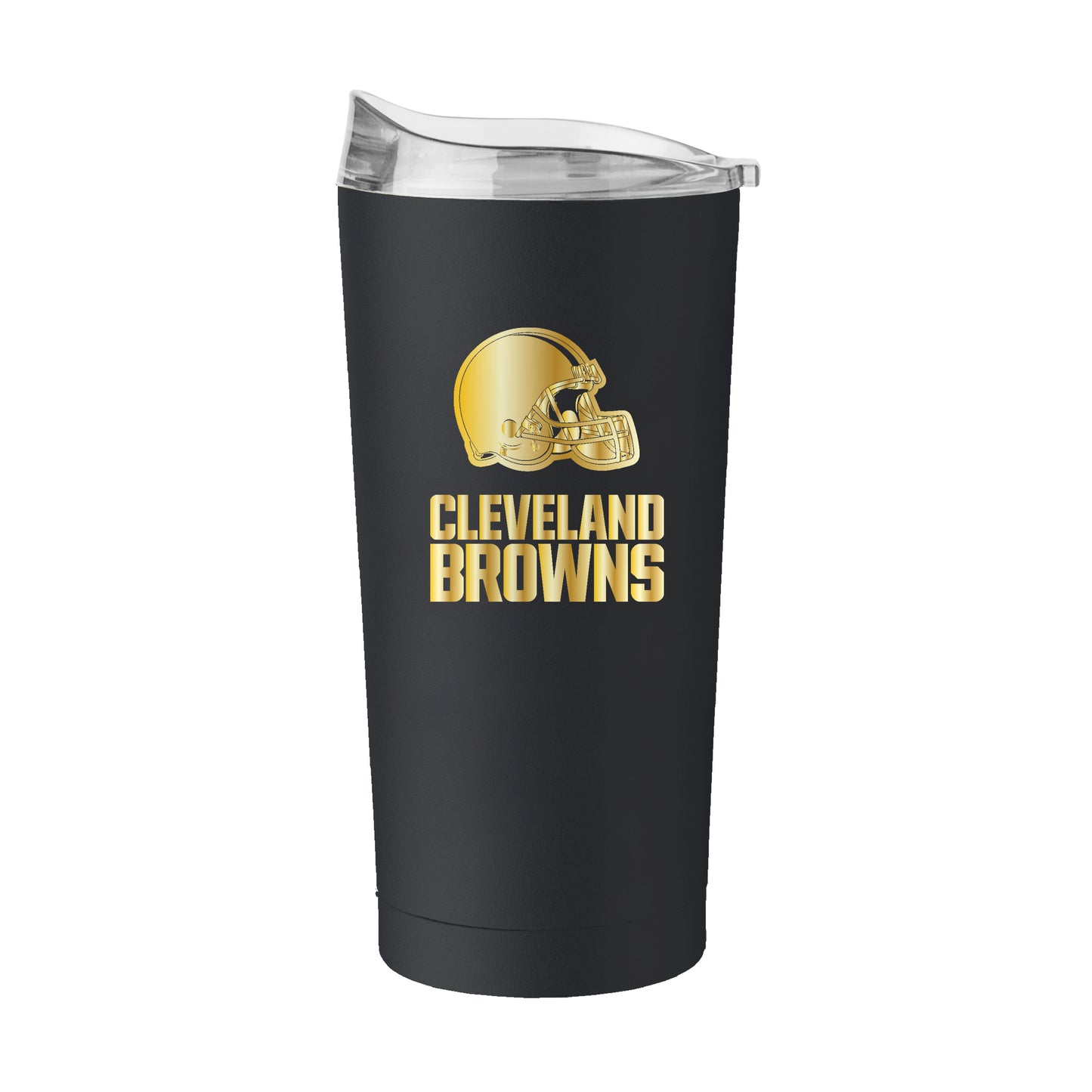 Cleveland Browns Black 20oz Foil Powder Coat Tumbler
