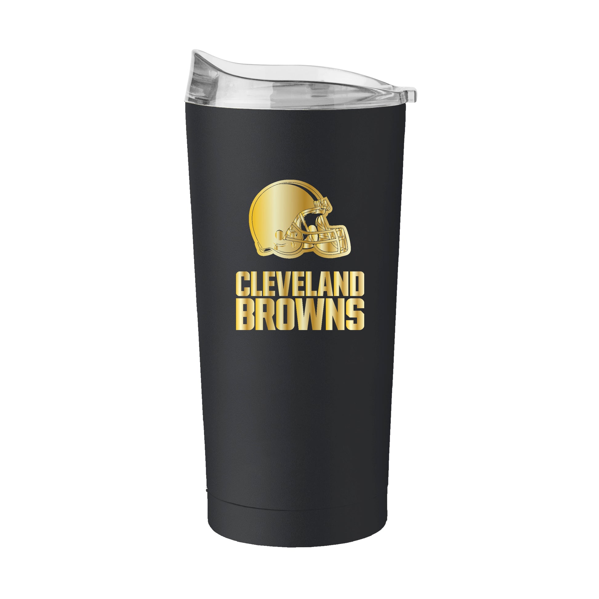 Cleveland Browns Black 20oz Foil Powder Coat Tumbler
