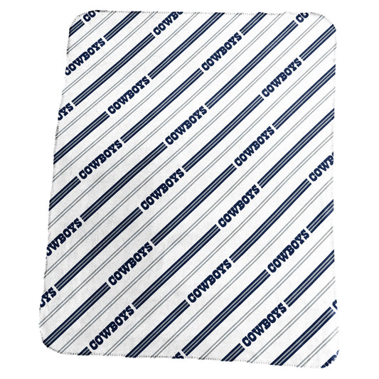 Dallas Cowboys Classic Vertical Stripe Fleece Throw