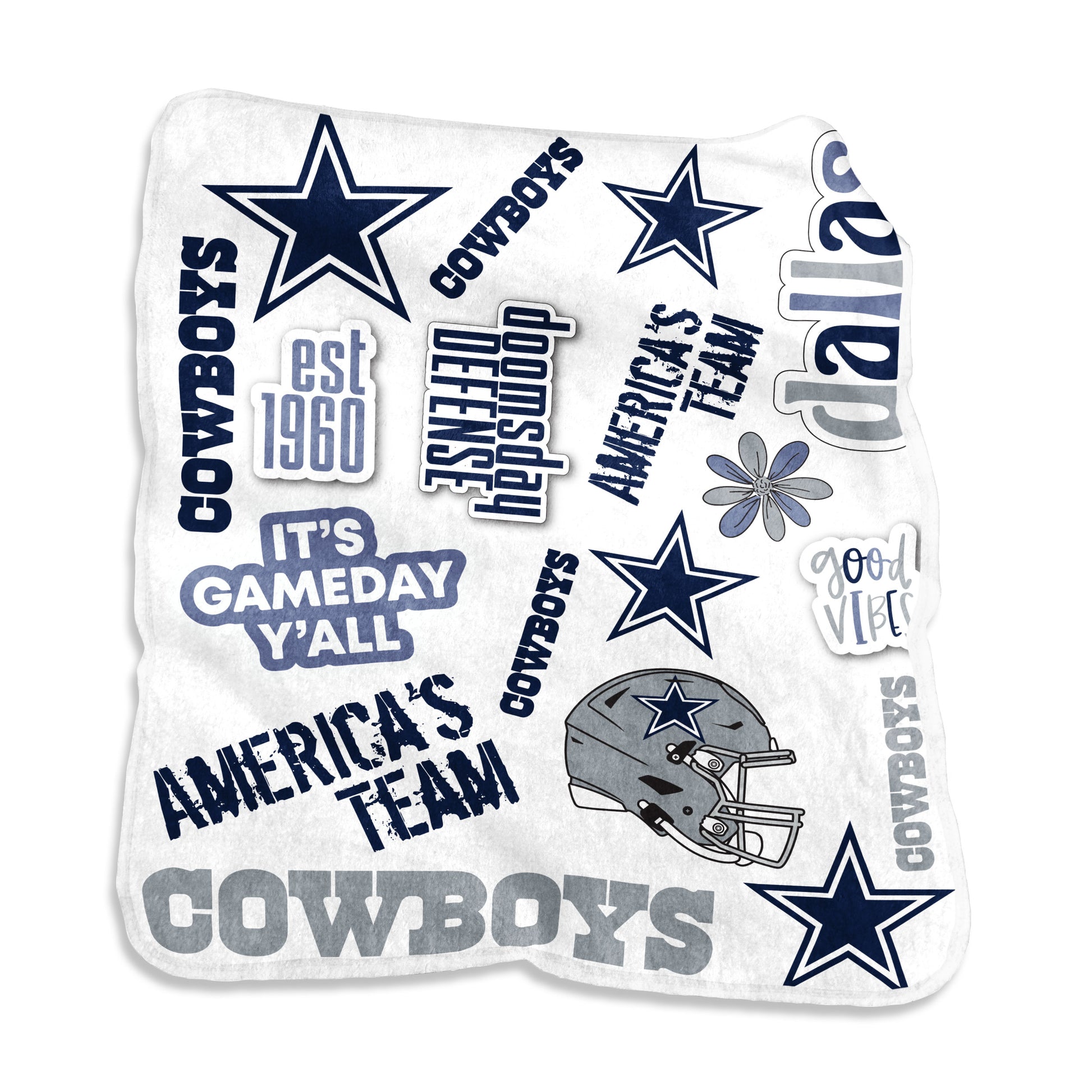 Dallas Cowboys Native Raschel Throw