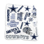 Dallas Cowboys Native Raschel Throw