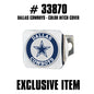 TRINITY NFL - Dallas Cowboys Color on Chrome Hitch Cover