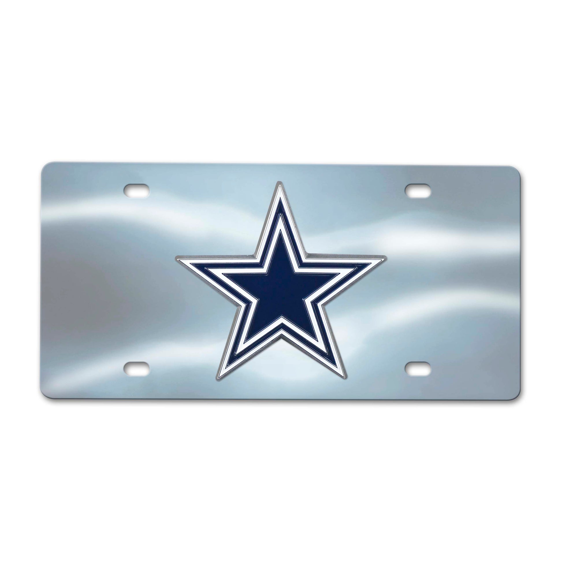 NFL - Dallas Cowboys Chrome Diecast License Plate