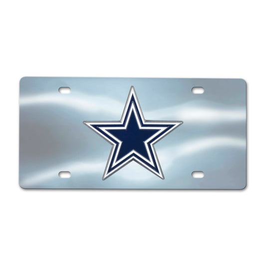 NFL - Dallas Cowboys Chrome Diecast License Plate