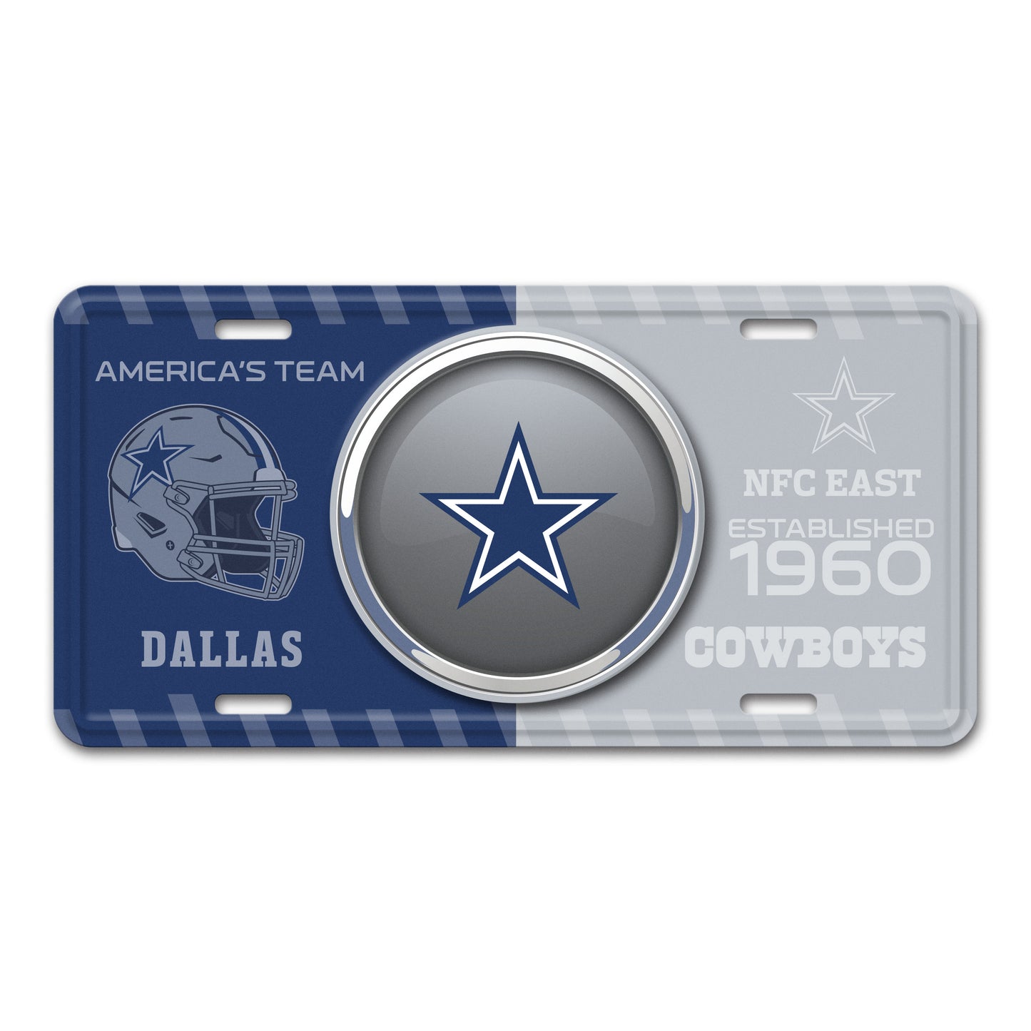 NFL - Dallas Cowboys Embossed Metal License Plate