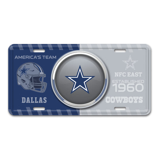NFL - Dallas Cowboys Embossed Metal License Plate