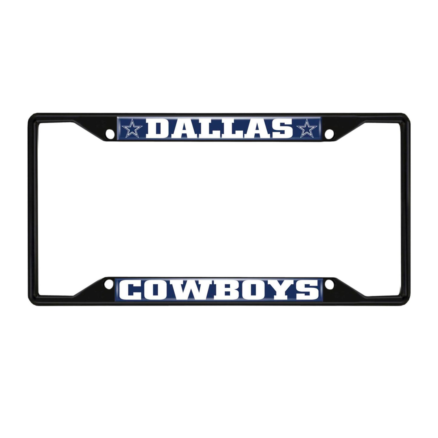 NFL - Dallas Cowboys Black License Plate Frame