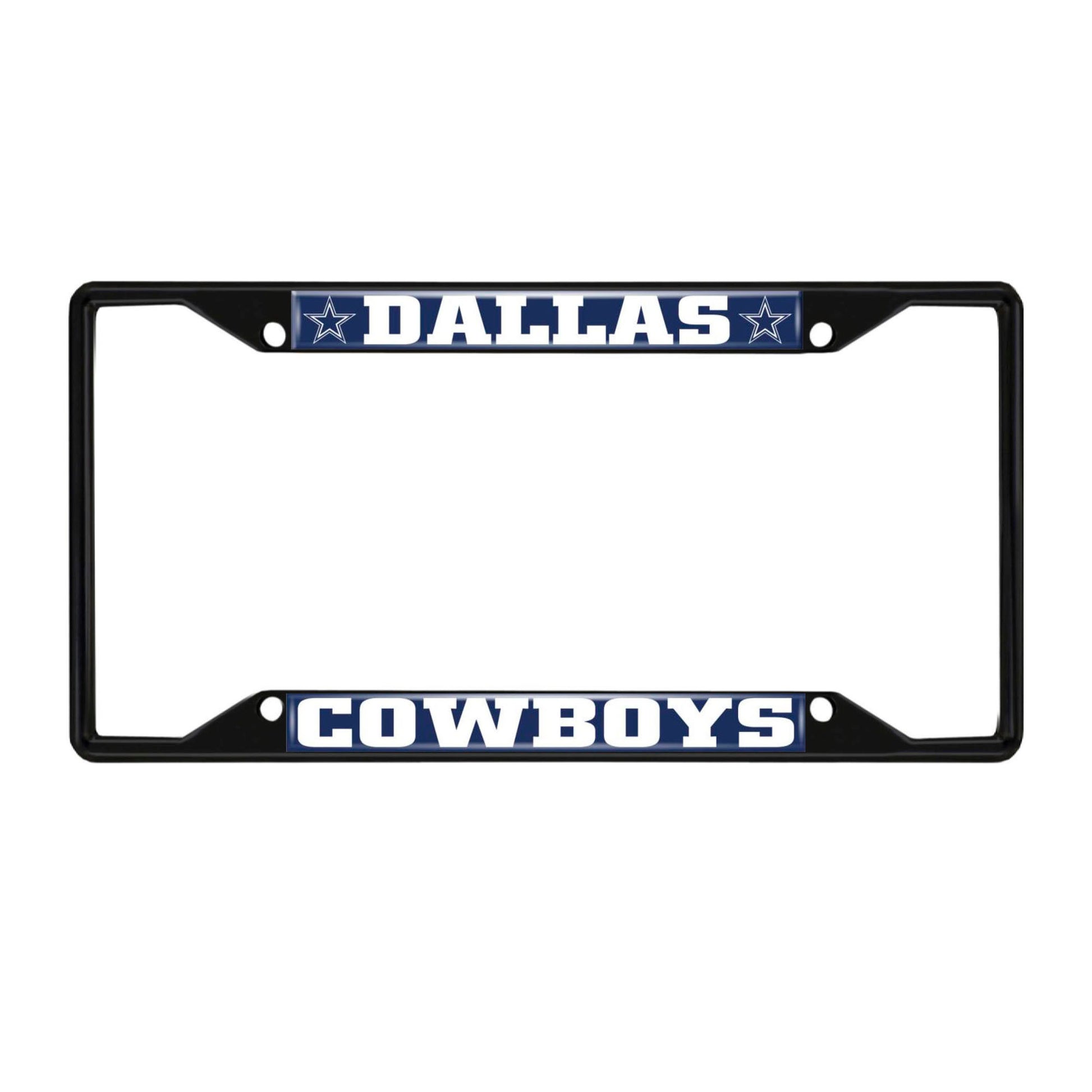NFL - Dallas Cowboys Black License Plate Frame