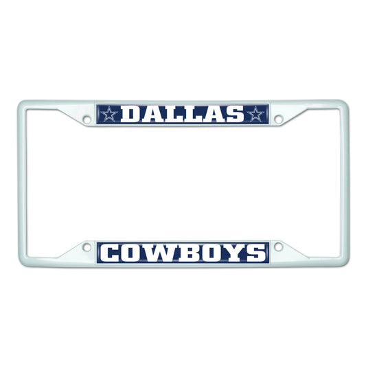 NFL - Dallas Cowboys-White License Plate Frame