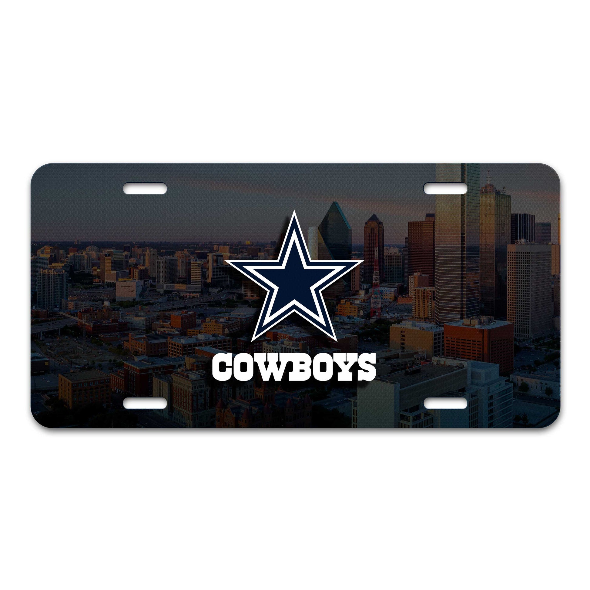 Dallas Cowboys Flat Metal License Plate