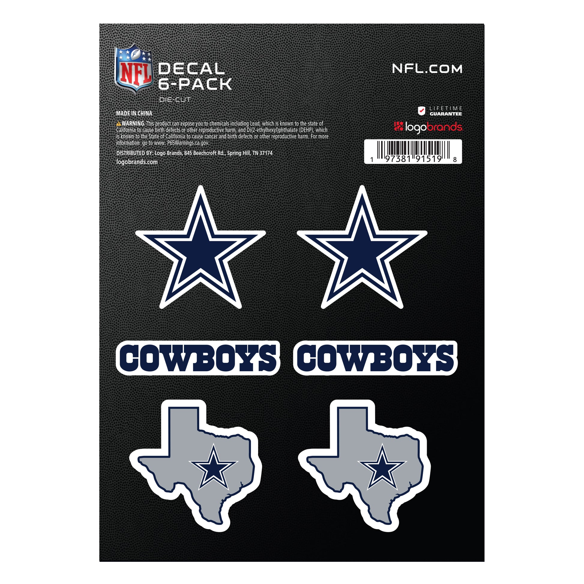 NFL - Dallas Cowboys DECAL6