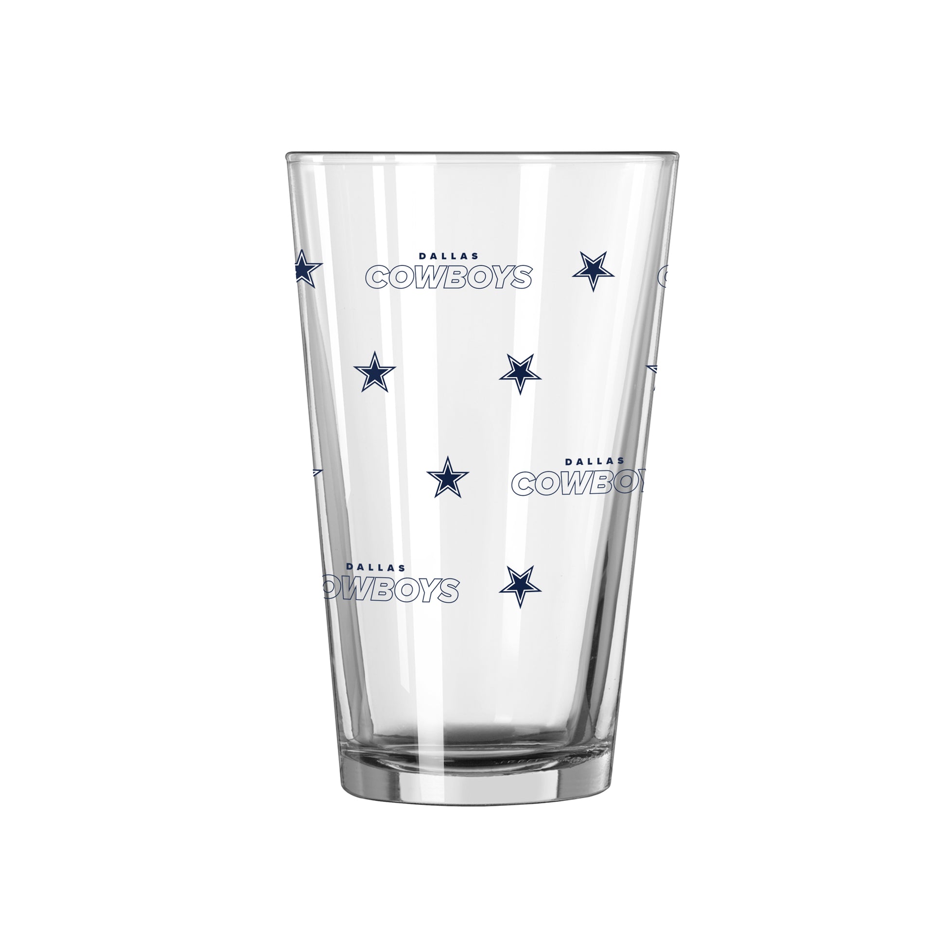 Dallas Cowboys 16oz Step And Repeat Pint Glass