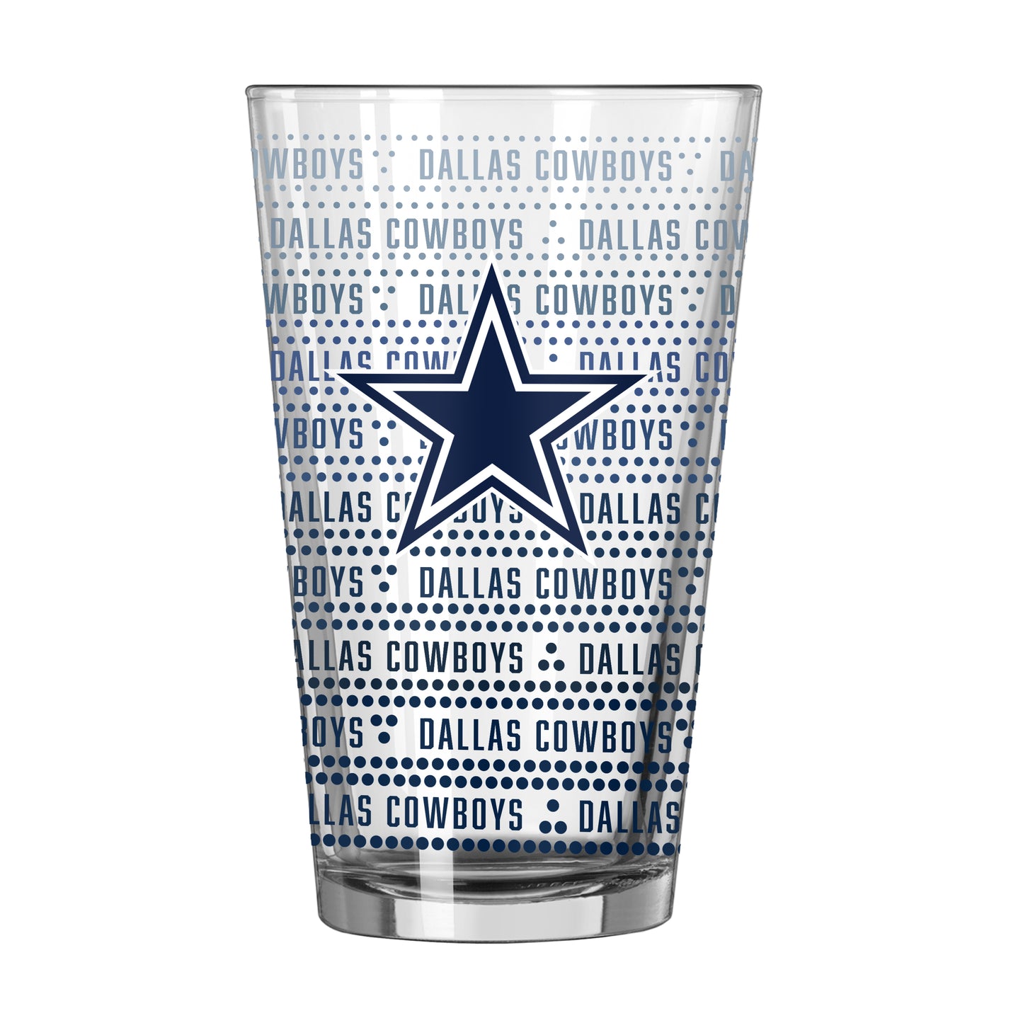 Dallas Cowboys 16oz Chant Fade Pint Glass