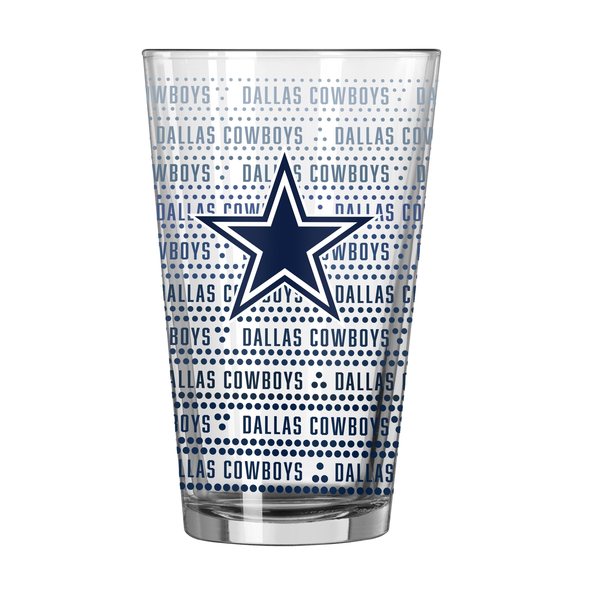 Dallas Cowboys 16oz Chant Fade Pint Glass