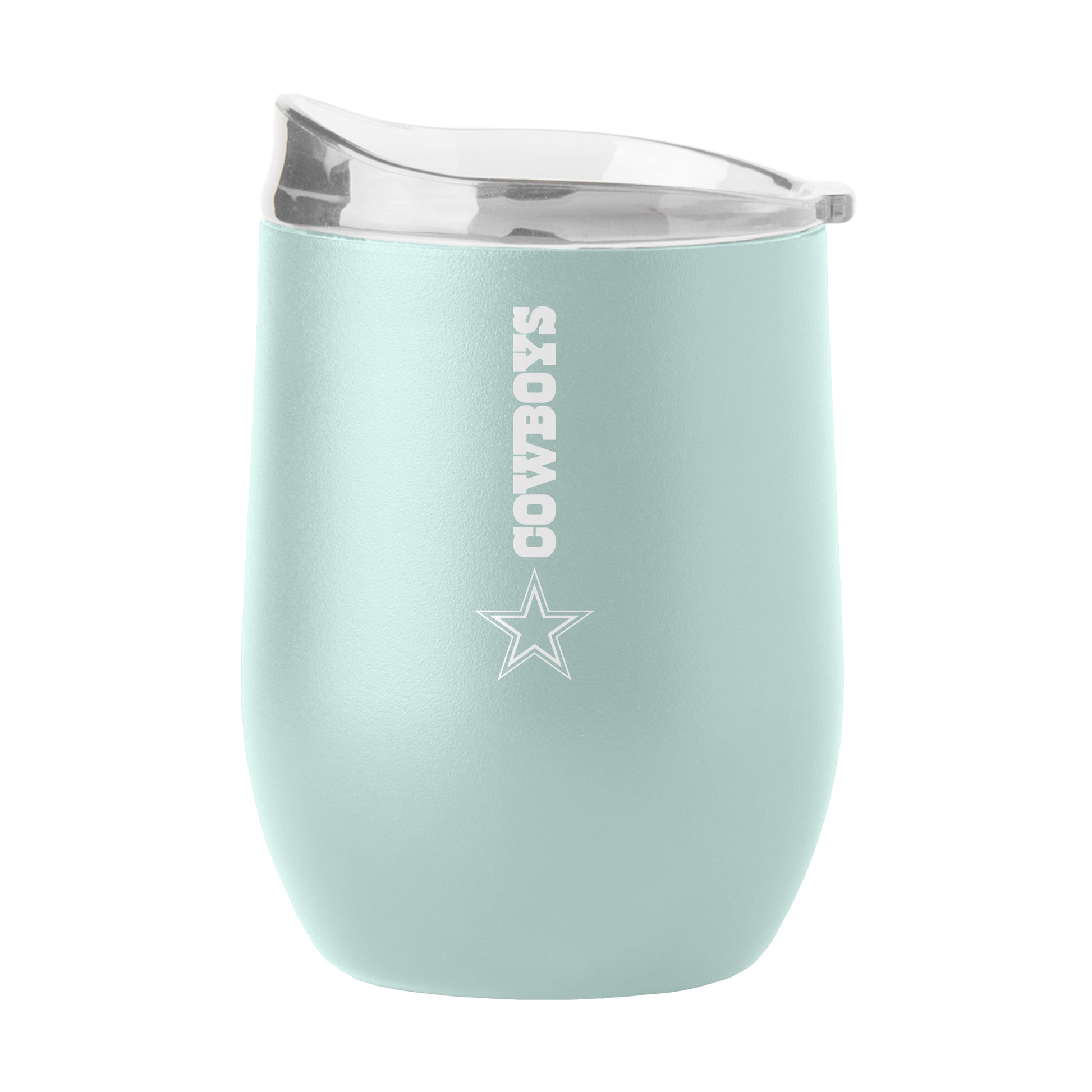 Dallas Cowboys 16oz Vertical Powder Coat Curved Beverage