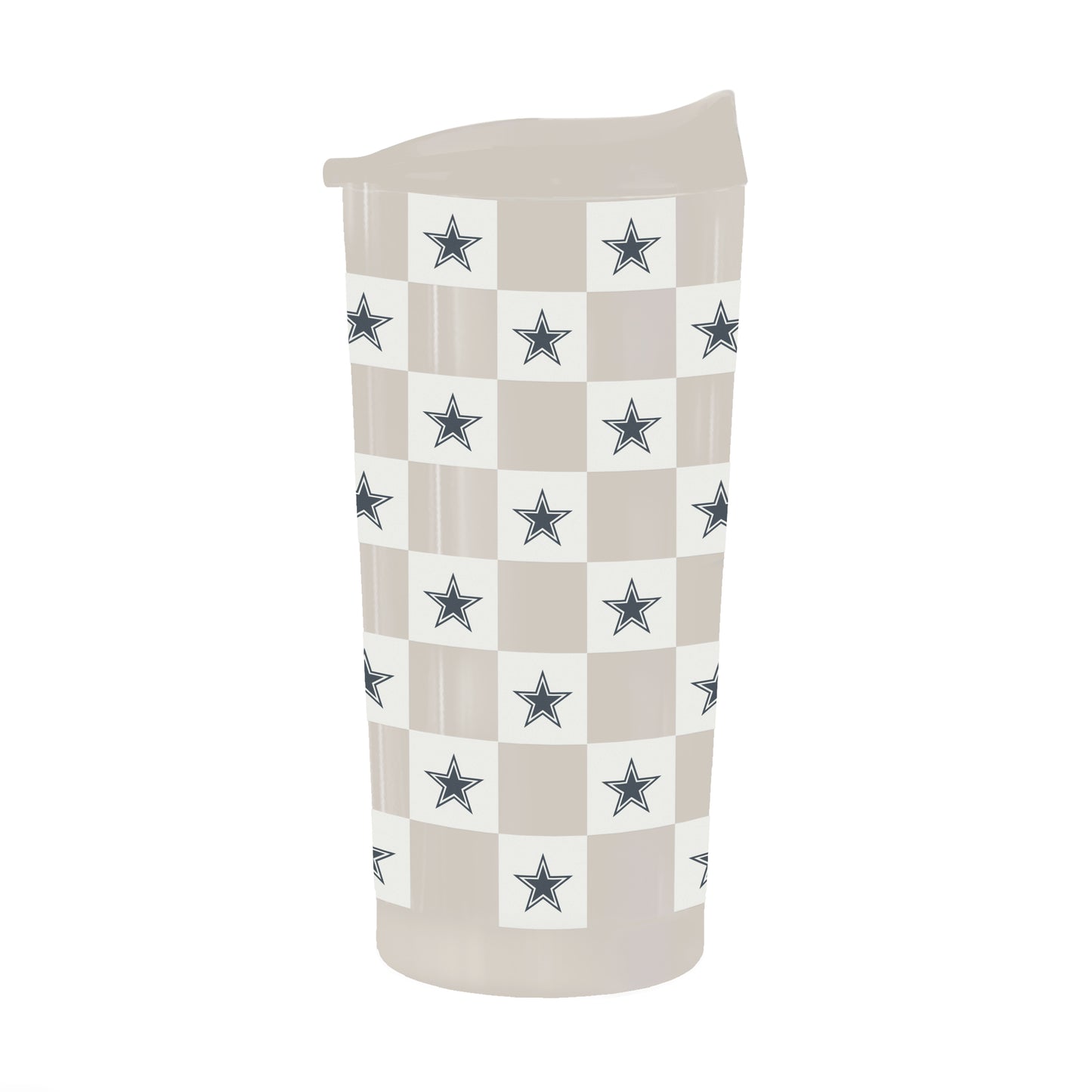 Dallas Cowboys 20oz Neutral Check Powder Coat Tumbler