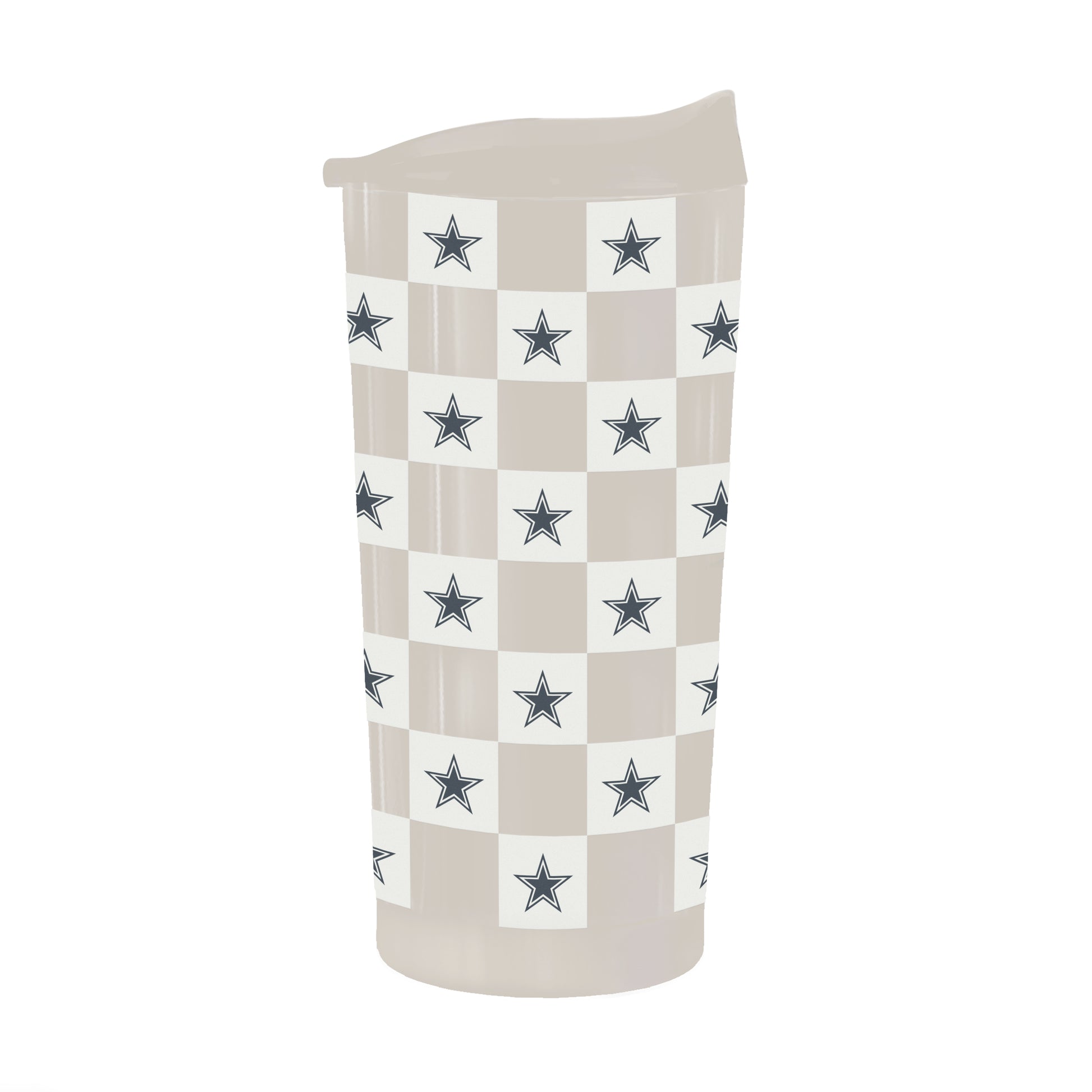Dallas Cowboys 20oz Neutral Check Powder Coat Tumbler