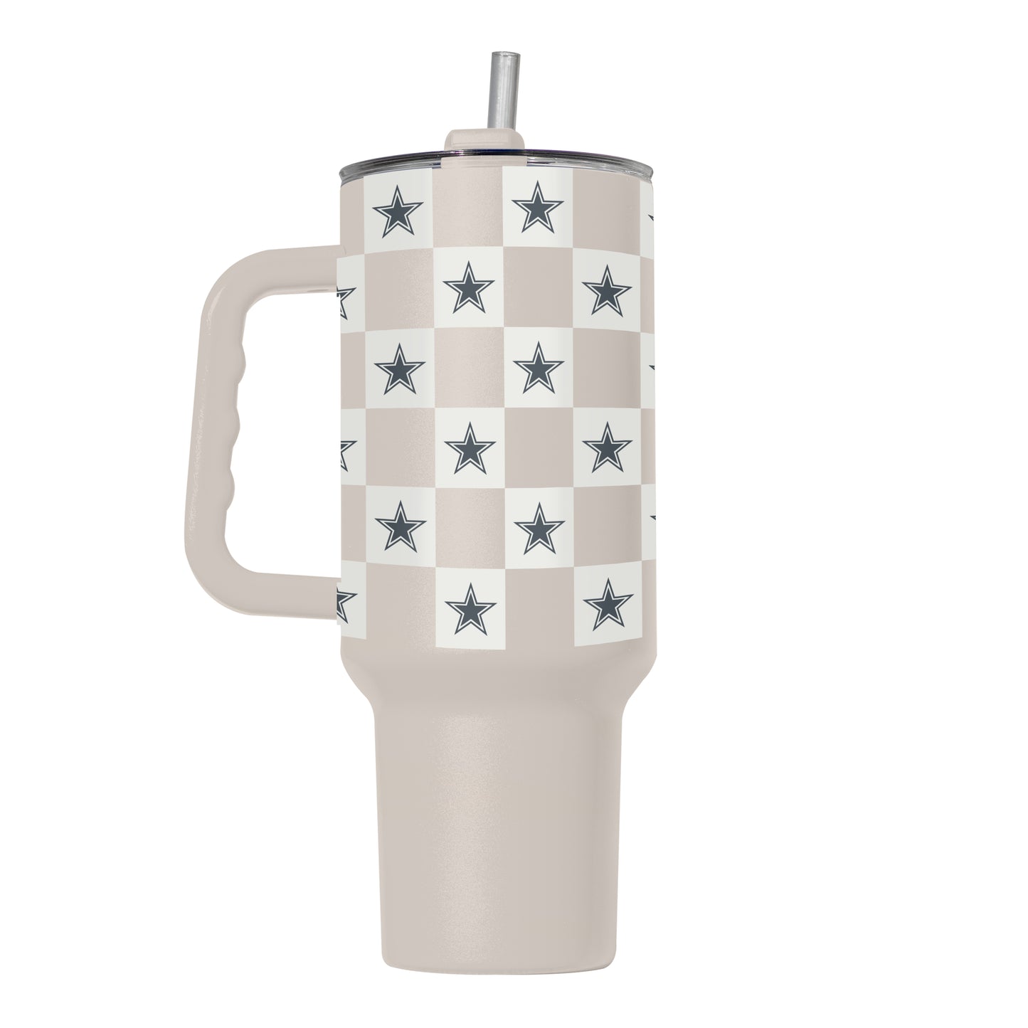 Dallas Cowboys 40oz Neutral Checker Powder Coat Tumbler