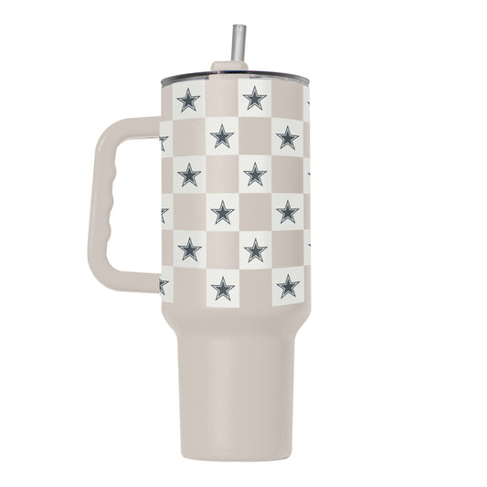 Dallas Cowboys 40oz Neutral Checker Powder Coat Tumbler