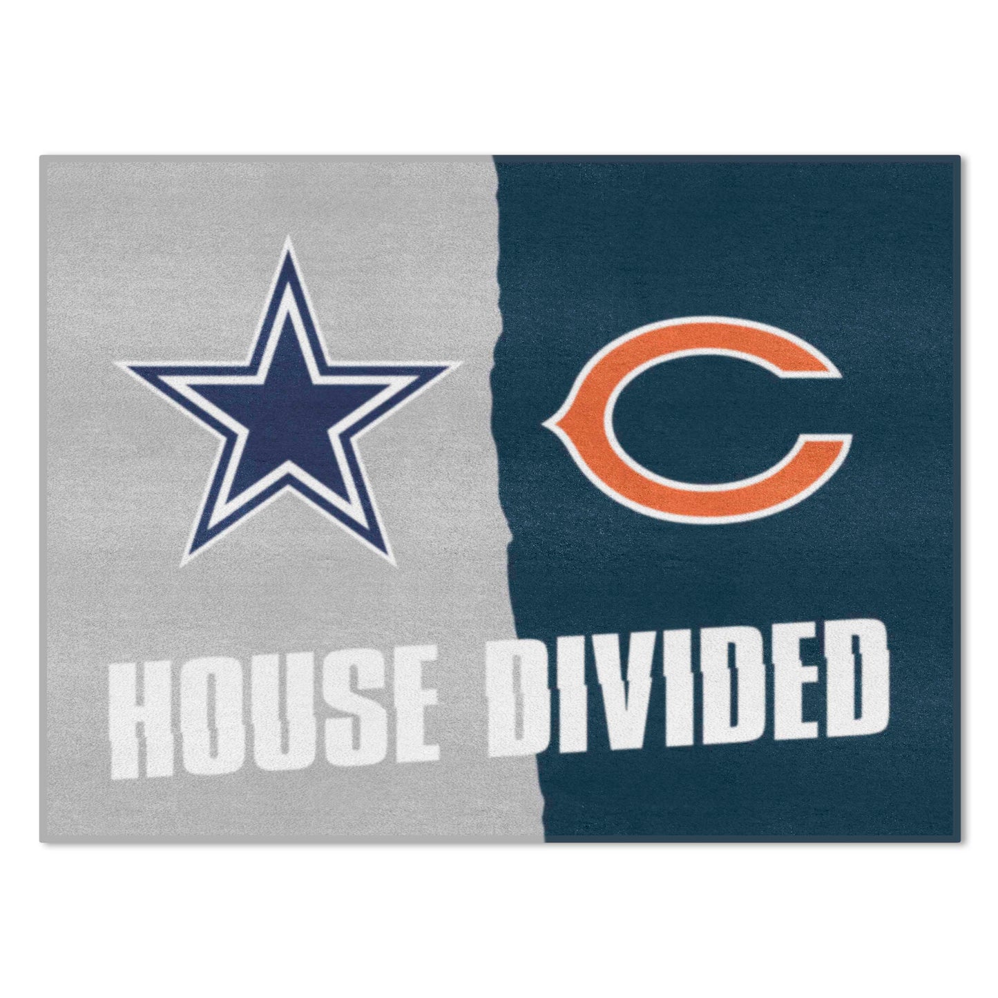 NFL House Divided Mat - Cowboys / Bears