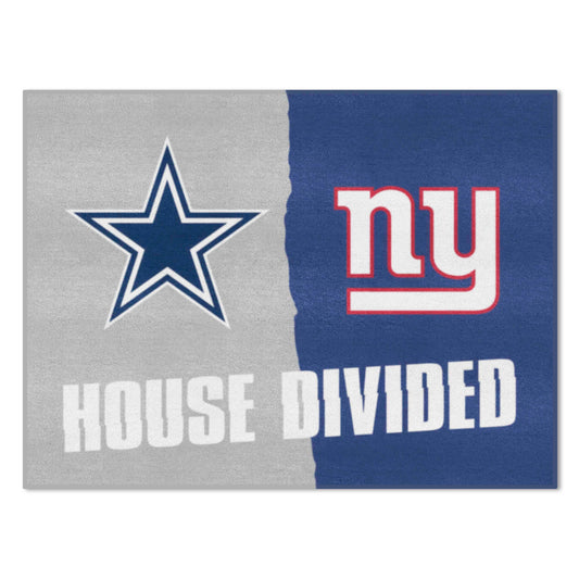 NFL House Divided Mat - Cowboys / Giants
