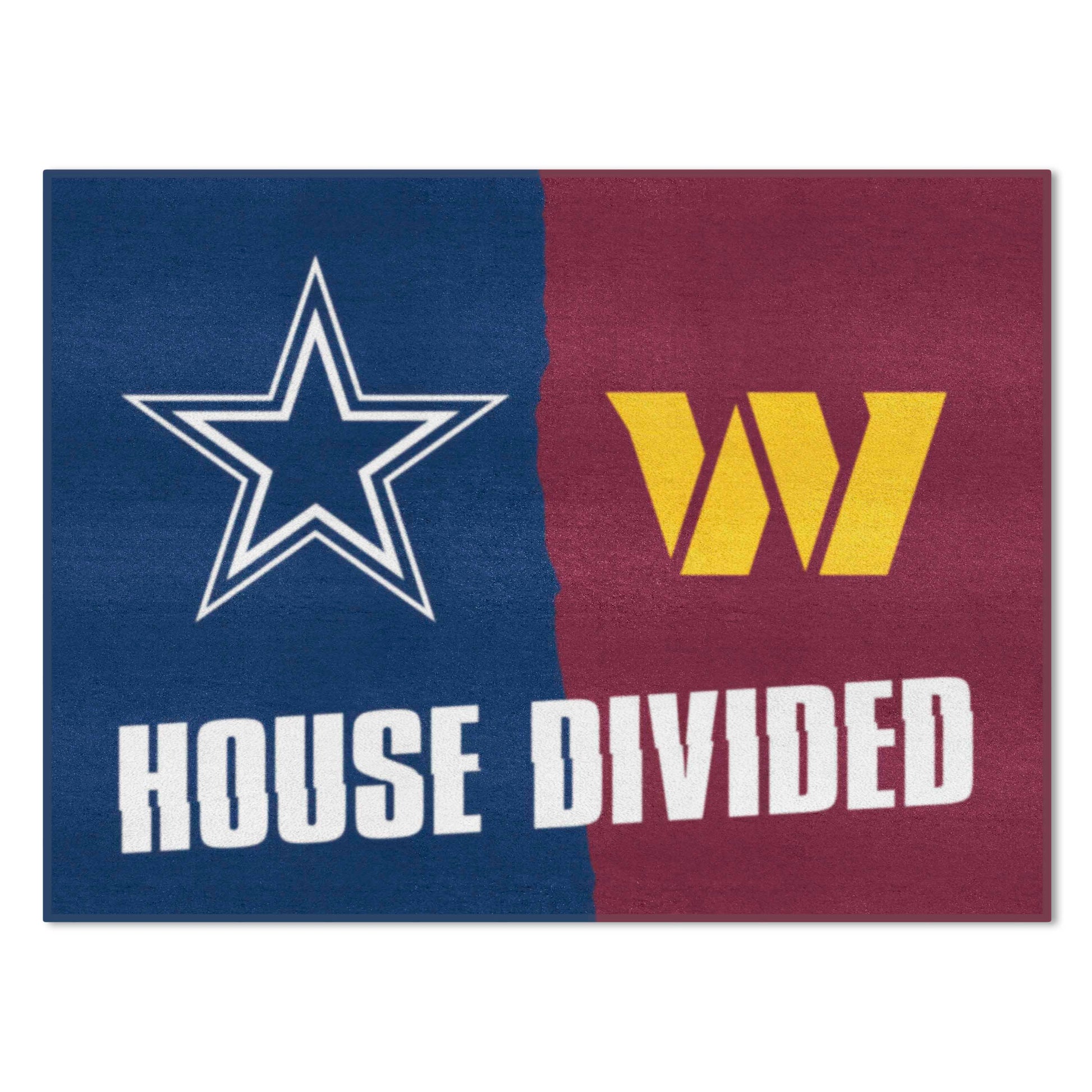 NFL House Divided Mat - Cowboys / Commanders