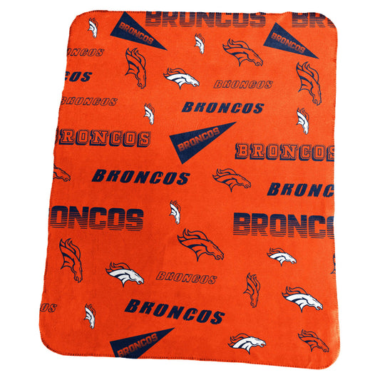 Denver Broncos Fanatics Classic Fleece Throw