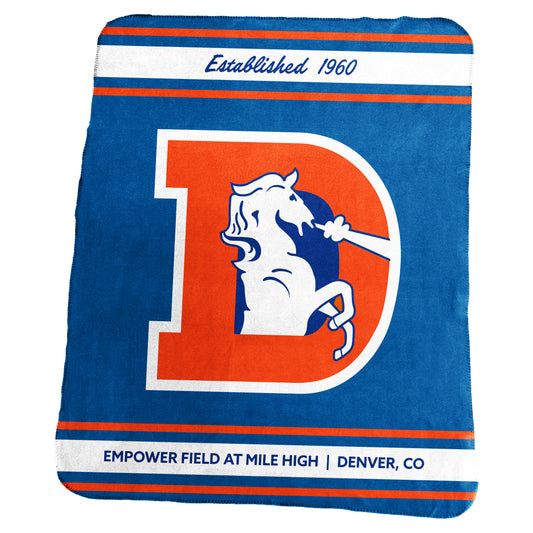 Denver Broncos Stadium Classic Fleece Throw