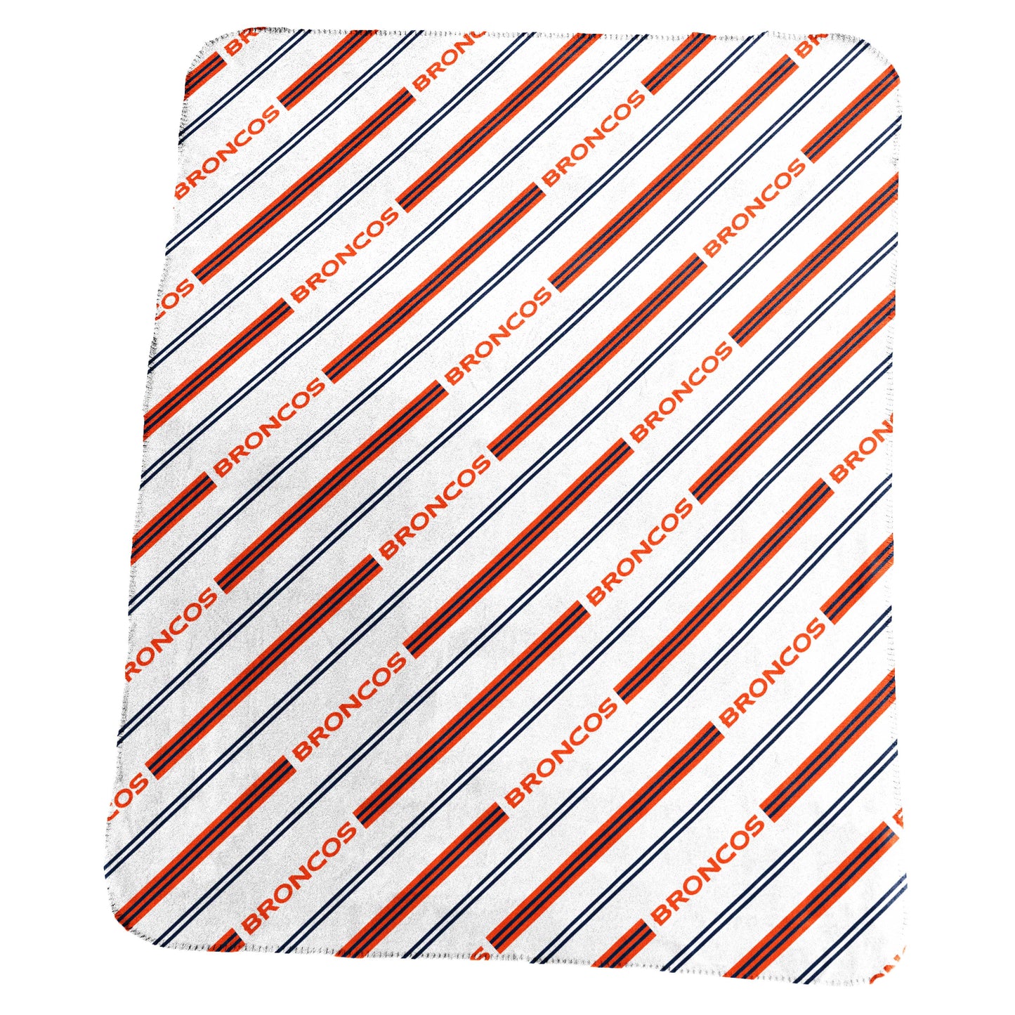 Denver Broncos Classic Vertical Stripe Fleece Throw