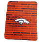 Denver Broncos Carrot Classic Fleece Throw