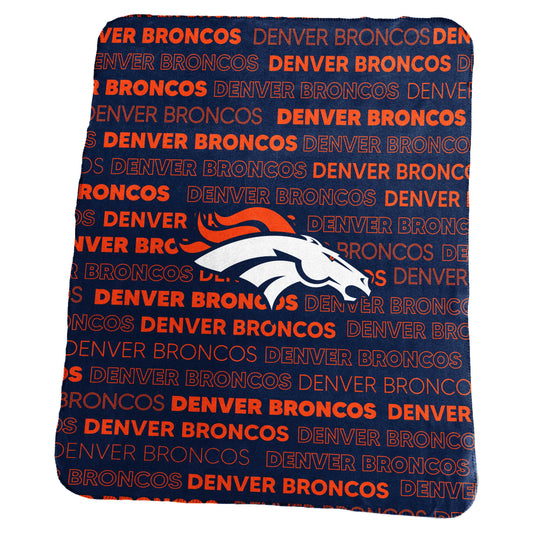 Denver Broncos Classic Fleece Throw