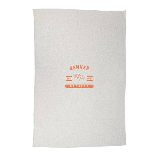 Denver Broncos Sublimated Sweatshirt Blanket