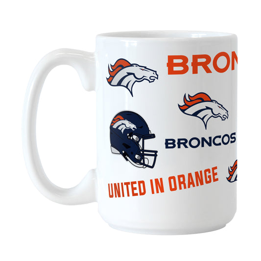 Denver Broncos 15oz Native Sublimated Mug