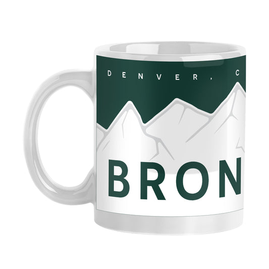 Denver Broncos 15oz License Plate Sublimated Mug
