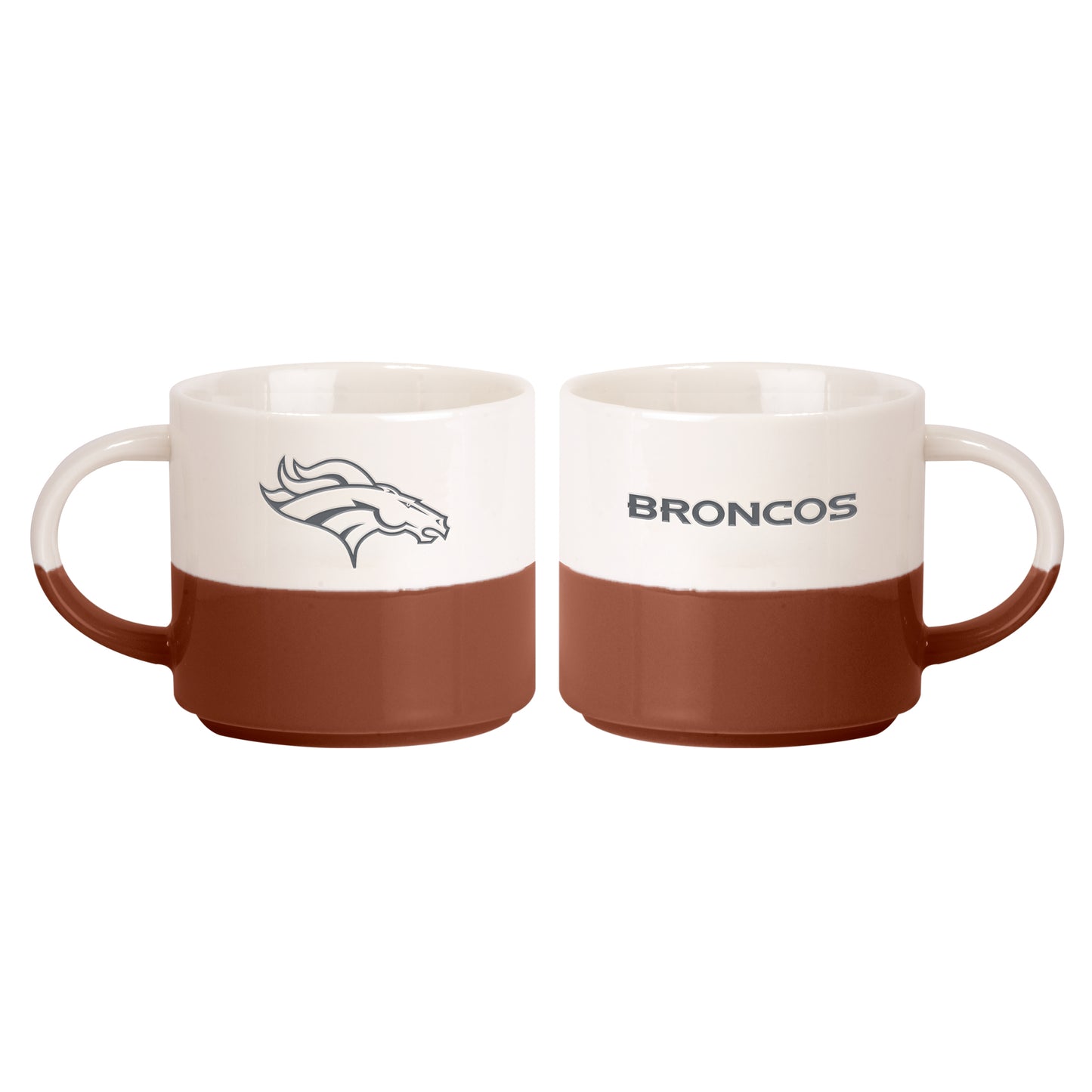 Denver Broncos 15oz Walmart Holiday Stackable Mug Set