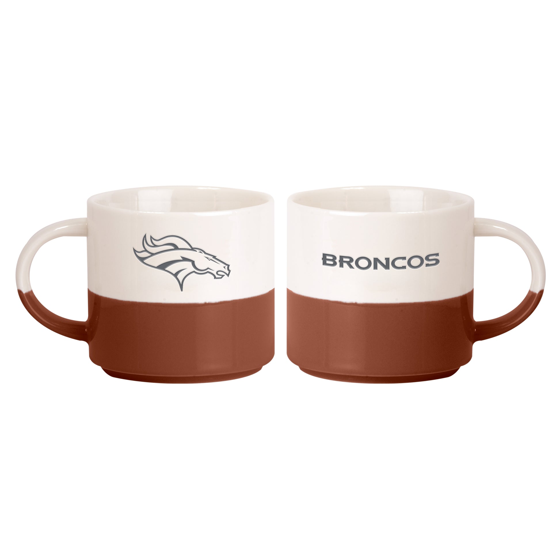 Denver Broncos 15oz Walmart Holiday Stackable Mug Set