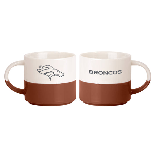 Denver Broncos 15oz Walmart Holiday Stackable Mug Set