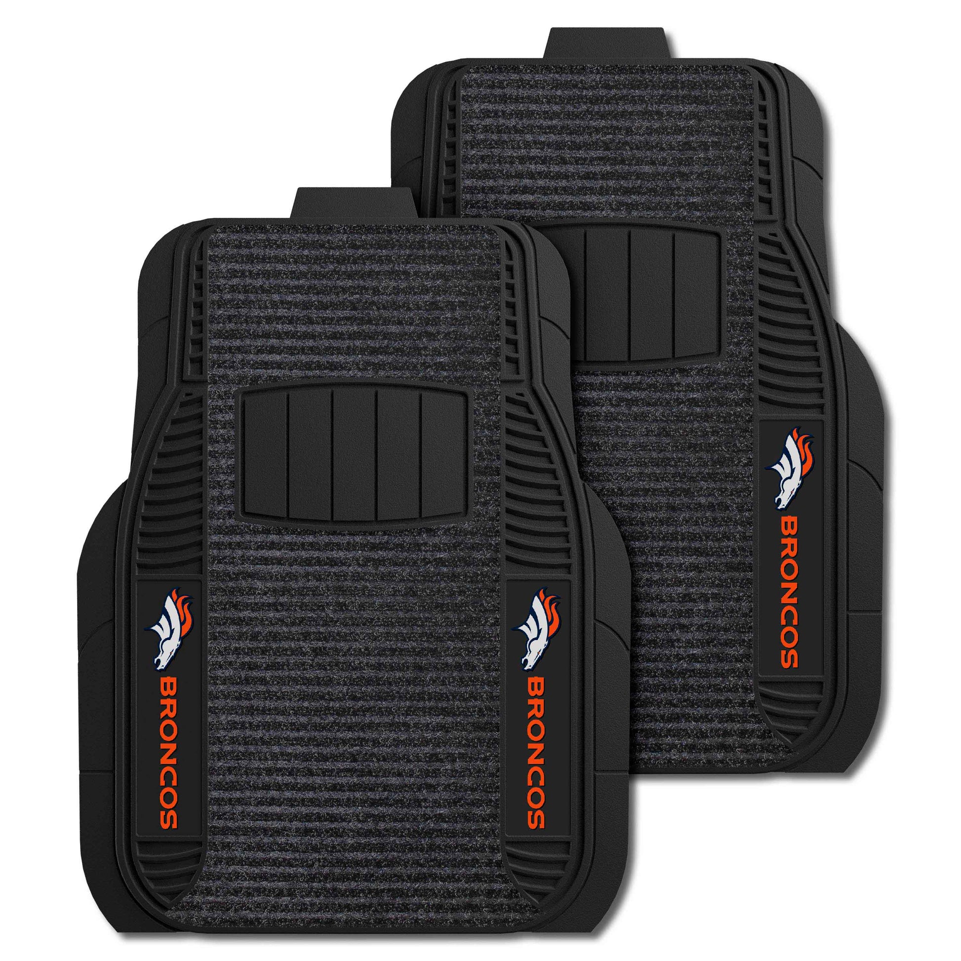 NFL - Denver Broncos 2-pc Deluxe Car Mat Set