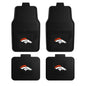 Denver Broncos 4pc Vinyl Car Mat Set