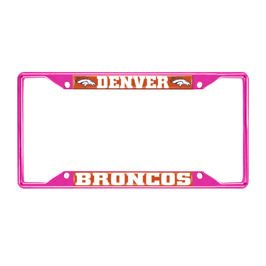 NFL - Denver Broncos-Pink License Plate Frame