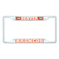 NFL - Denver Broncos-White License Plate Frame